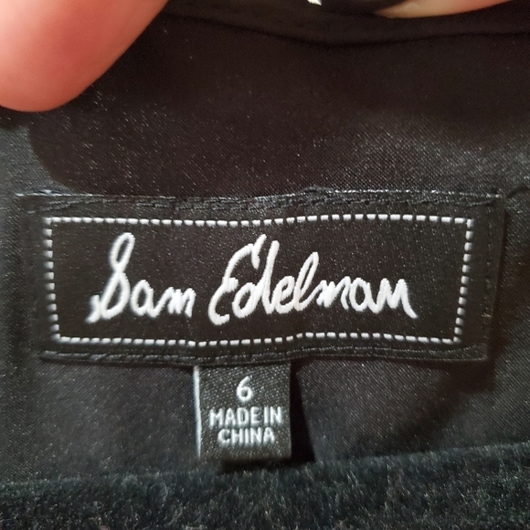 Sam Edelman V-Neck Knit Trim Print Dress NWOT - Picture 13 of 14